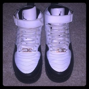 White / black AF1 12 Jordan